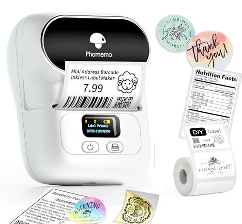 Phomemo M110 címkenyomtató Bluetooth, Android/iOS kompatibilis