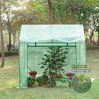 Yorbay fóliasátor paradicsomhoz, hálós fólia és ablak, zöld 200 x 140 x 200 cm