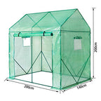 Yorbay fóliasátor paradicsomhoz, hálós fólia és ablak, zöld 200 x 140 x 200 cm
