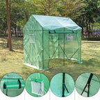 Yorbay fóliasátor paradicsomhoz, hálós fólia és ablak, zöld 200 x 140 x 200 cm