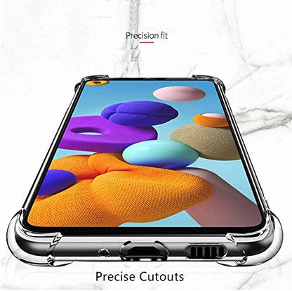 Samsung Galaxy A41 tok, kristálytiszta ütésálló, teljesen védő, átlátszó
