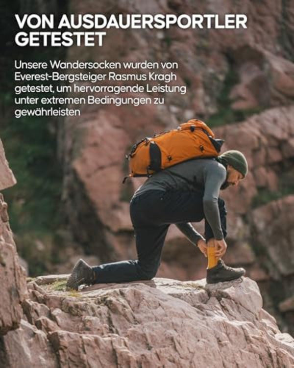 DANISH ENDURANCE túrazokni, légáteresztő merinó gyapjú, kényelmes párnázás