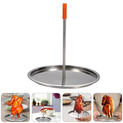 Hemoton függőleges rozsdamentes acél BBQ nyárs nagy húsokhoz