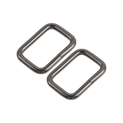 sourcing map 30 darabos fém négyzet gyűrű csat 25x16mm belső méret táskákhoz övekhez