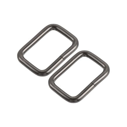 sourcing map 30 darabos fém négyzet gyűrű csat 25x16mm belső méret táskákhoz övekhez