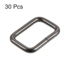 sourcing map 30 darabos fém négyzet gyűrű csat 25x16mm belső méret táskákhoz övekhez