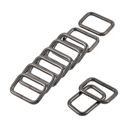 sourcing map 30 darabos fém négyzet gyűrű csat 25x16mm belső méret táskákhoz övekhez