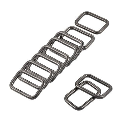 sourcing map 30 darabos fém négyzet gyűrű csat 25x16mm belső méret táskákhoz övekhez
