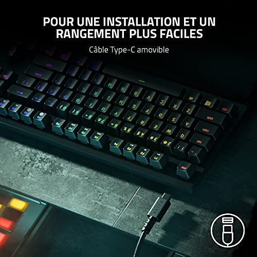 Razer Huntsman V2 Tenkeyless gamer billentyűzet vörös kapcsolók, optikai lineáris