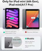 ESR iPad mini 7 tok vékony, háromszoros állvány, erős mágneses rögzítés, tartós