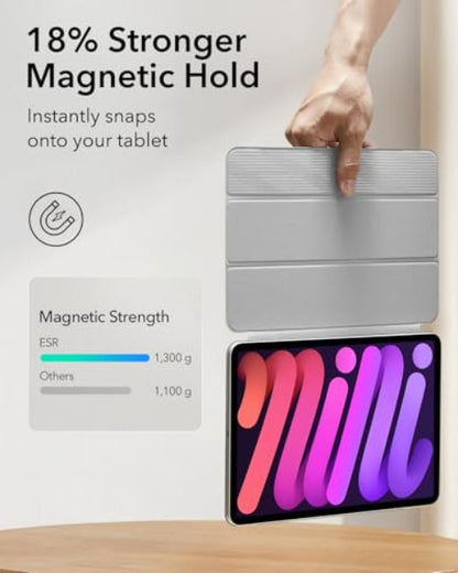 ESR iPad mini 7 tok vékony, háromszoros állvány, erős mágneses rögzítés, tartós