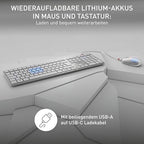 CHERRY DW 9100 SLIM vezeték nélküli billentyűzet és egér szett német kiosztás