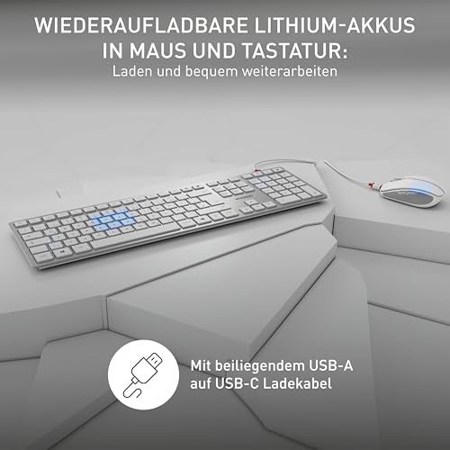 CHERRY DW 9100 SLIM vezeték nélküli billentyűzet és egér szett német kiosztás