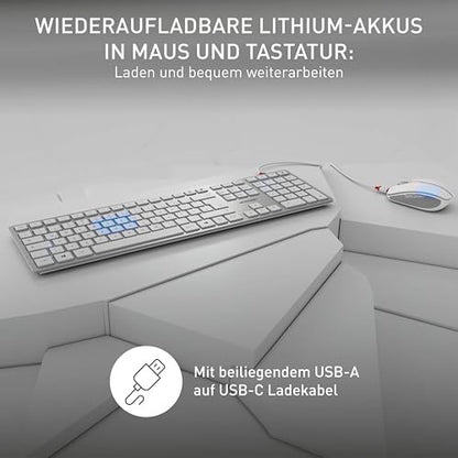 CHERRY DW 9100 SLIM vezeték nélküli billentyűzet és egér szett német kiosztás