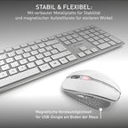 CHERRY DW 9100 SLIM vezeték nélküli billentyűzet és egér szett német kiosztás
