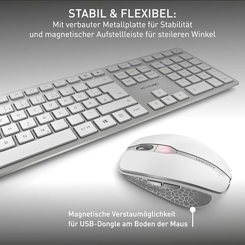 CHERRY DW 9100 SLIM vezeték nélküli billentyűzet és egér szett német kiosztás