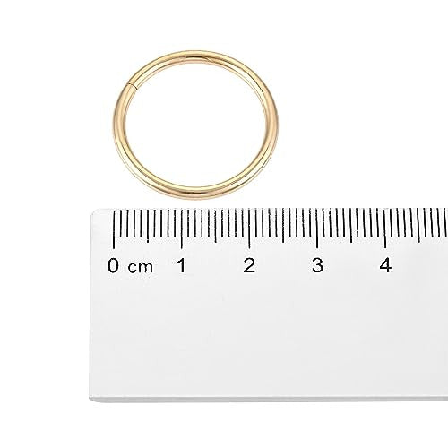 sourcing map 10 darab o-gyűrű 20mm fém táska öv DIY arany tónus