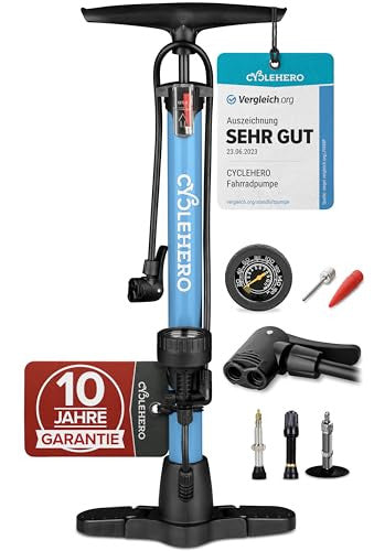 Bicycle padló pumpa minden szelepre, erős kerékpár pumpa