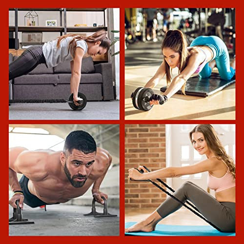 EnterSports hasizom edző, 6 az 1-ben fitnesz szalaggal, fekvőtámasz, térdvédő
