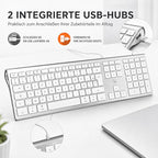 Mobility Lab Clavier 2 USB portos billentyűzet Mac-hez szürke