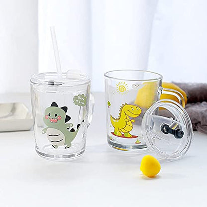 Xfeyaqlo gyermek tejbögre szívószállal, hőálló, 400 ml ló