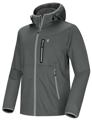 Little Donkey Andy könnyű kapucnis softshell dzseki férfiaknak futáshoz, túrázáshoz