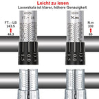 FOURROBBER 1/2 colos nyomatékkulcs 60-330 Nm, autó, motorkerékpár, ± 3% pontosság