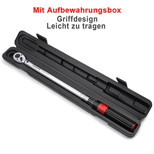 FOURROBBER 1/2 colos nyomatékkulcs 60-330 Nm, autó, motorkerékpár, ± 3% pontosság