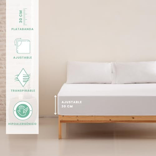Mattress Protector, puha frottír matracvédő, vízálló, poratka elleni 90 x 190/200 –