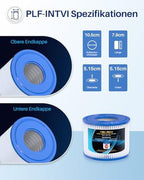 POOLPURE csere szűrő Bestway Spa-hoz, Type VI, Coleman SaluSpa 90352E, 6 darabos