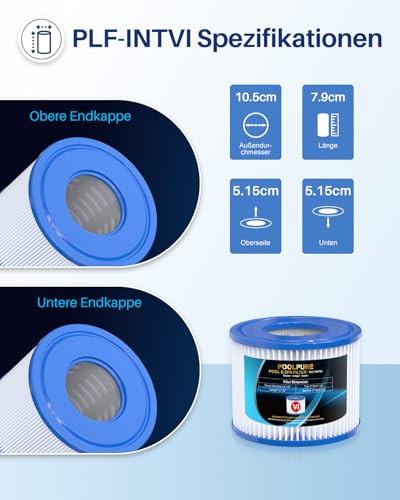 POOLPURE csere szűrő Bestway Spa-hoz, Type VI, Coleman SaluSpa 90352E, 6 darabos