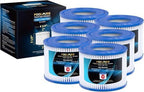 POOLPURE csere szűrő Bestway Spa-hoz, Type VI, Coleman SaluSpa 90352E, 6 darabos