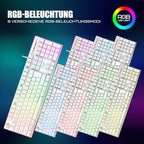 RedThunder K10 gaming billentyűzet és egér szett, QWERTZ DE kiosztás, fémlemez és