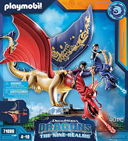 Playmobil DreamWorks Dragons 71080 kétfejű sárkány figura lövő funkcióval