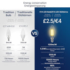 FLSNT E14 LED izzó 5,5W 6 darabos, meleg fehér