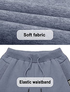 MAGCOMSEN 38 férfi fleece szabadidőnadrág szürke/kék