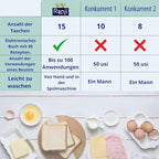 RANJI® 15x újrahasználható szendvicszsákok pirítóhoz, grillhez és mikrohullámúhoz