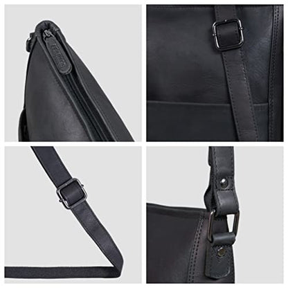LEABAGS Milano válltáska női, bőr, vintage