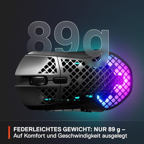 SteelSeries Aerox 9 vezeték nélküli egér RGB, könnyű, vízlepergető, 18 gombos