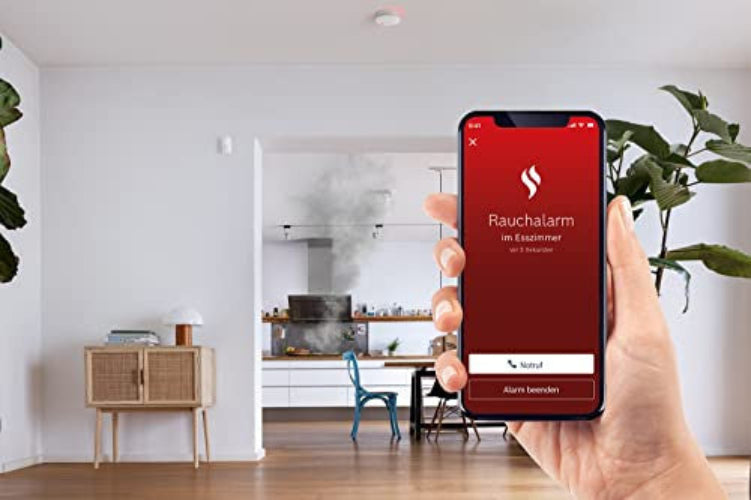 Bosch Smart Home füstérzékelő II, alkalmazás funkcióval, Apple HomeKit kompatibilis