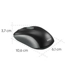 Hama AMW-200 optikai vezeték nélküli egér, 3 gombos antracit/fekete