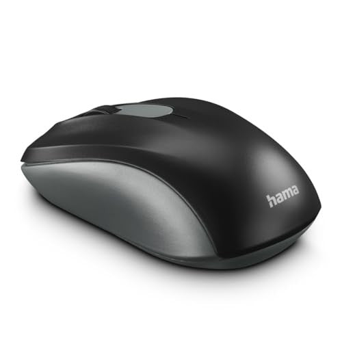Hama AMW-200 optikai vezeték nélküli egér, 3 gombos antracit/fekete