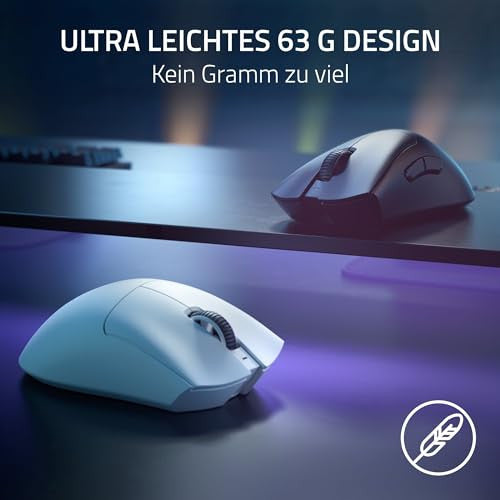 Razer DeathAdder V3 Pro - könnyű vezeték nélküli ergonomikus e-sport egér 63g könnyű