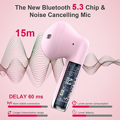 Ecouteur Bluetooth 5.3 vezeték nélküli fülhallgató ANC zajcsökkentéssel, sztereó