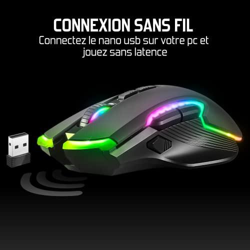 SPIRIT OF GAMER Elite M70 vezeték nélküli egér 8 programozható gomb, testreszabható