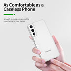 NEW'C tok Samsung Galaxy S22 5G átlátszó szilikon puha TPU gél és 2 darabos üveg