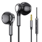 Samsung, LG, Xiaomi, Huawei stb. 3,5 mm-es fülhallgató mikrofonnal, sport