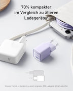 Anker 511 töltő Nano 3, 30W, USB-C, PIQ 3.0 PPS, iPhone 15/15 Plus/15 Pro/15 Pro