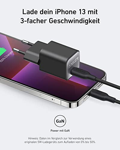 Anker 511 töltő Nano 3, 30W, USB-C, PIQ 3.0 PPS, iPhone 15/15 Plus/15 Pro/15 Pro