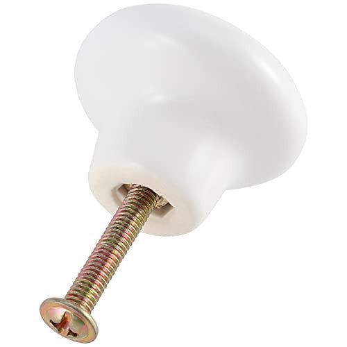 ZEONHEI 35 darabos fehér kerámia szekrényfogantyú 32mm kerek bútorfogantyú